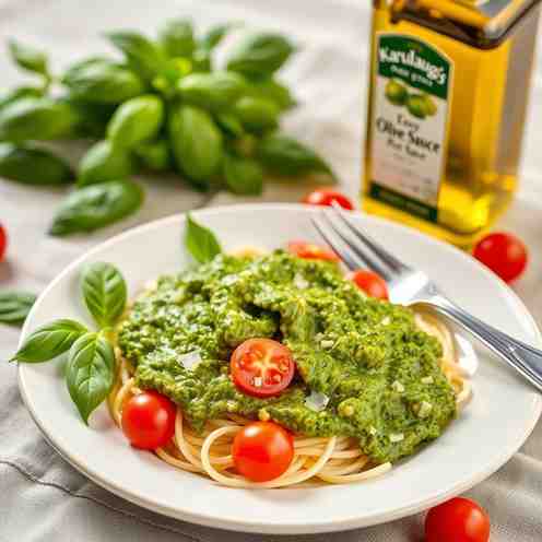 Karulaugupesto - Easy Olive Oil Pesto Sauce Recipe